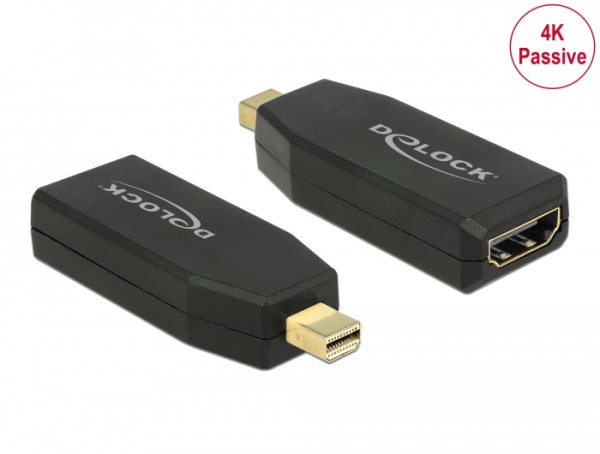 DeLOCK 65583 Kabeladapter mini Displayport 1.2 HDMI Schwarz (65583)