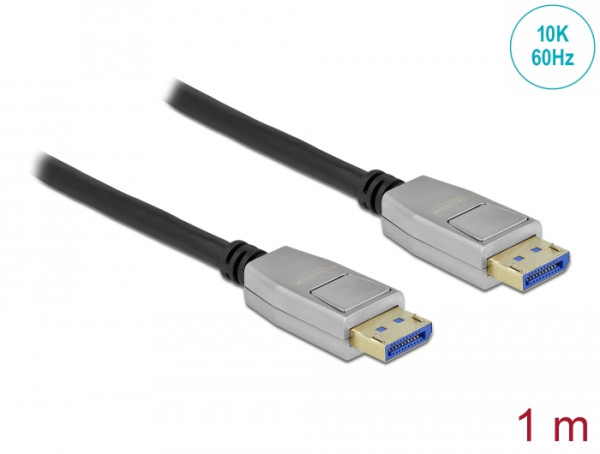 DeLOCK DisplayPort Kabel 10K 60 Hz 54 Gbps Metallgehäuse 1 m (80265)
