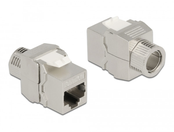 DeLOCK Keystone Modul RJ45 Buchse zu LSA Cat.6A werkzeugfrei geschirmt (87032)