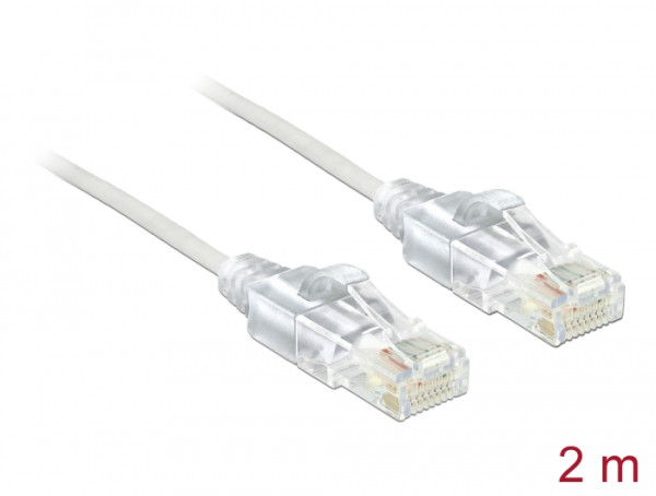 DeLOCK 2m Cat.6 UTP Netzwerkkabel Weiß Cat6 U/UTP UTP (83782)