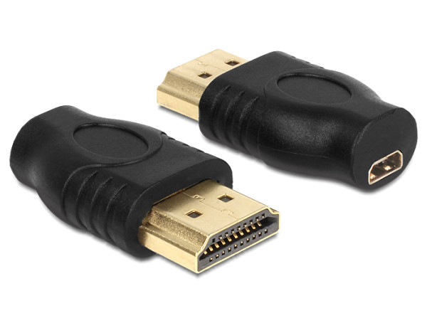 DeLOCK 65507 Kabeladapter HDMI A micro HDMI D Schwarz (65507)