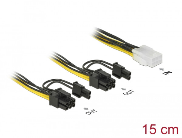 DeLOCK 85452 Internes Stromkabel 0,15 m (85452)