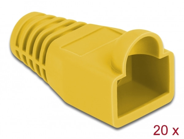 DeLOCK Knickschutztülle für RJ45 Stecker gelb 20 Stück (86723)