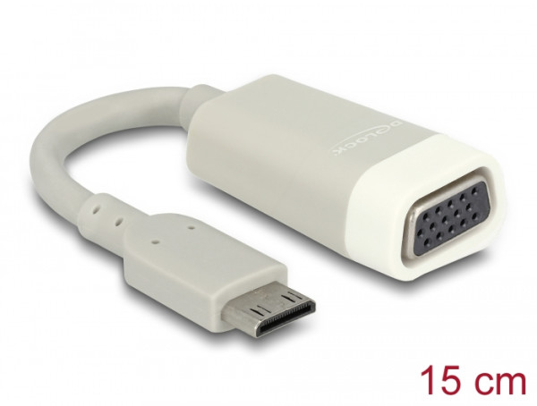 DeLOCK 65471 Videokabel-Adapter 0,015 m mini HDMI VGA Weiß (65471)