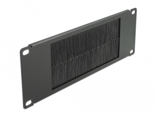 DeLOCK 10″ Kabelmanagement Bürstenleiste 2 HE schwarz (66481)