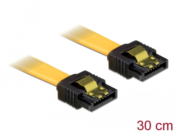 DeLOCK 0.3m SATA Cable SATA-Kabel 0,3 m Gelb (82473)