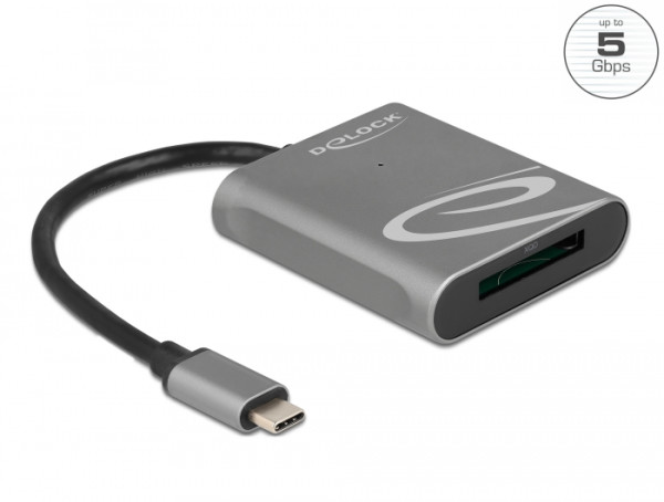 DeLOCK USB Type-C Card Reader für XQD 2.0 Speicherkarten (91741)