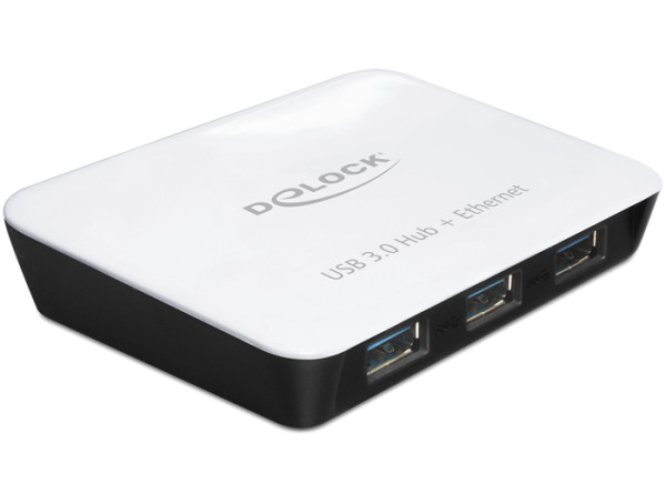 DeLOCK 62431 Schnittstellen-Hub 5000 Mbit/s Schwarz, Weiß (62431)