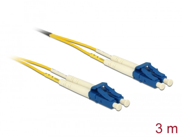 DeLOCK 3m LC-LC InfiniBand/Glasfaserkabel Gelb (84607)