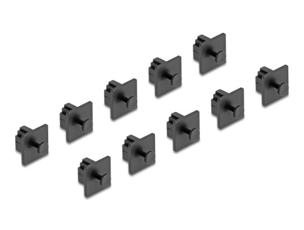 DeLOCK Staubschutz für RJ10 Buchse mit Griff 10 Stück schwarz (64246)