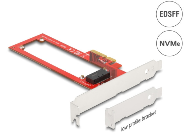 DeLOCK PCI Express x4 Karte zu 1 x EDSFF E1.S Slot - Low Profile Formfaktor (90055)