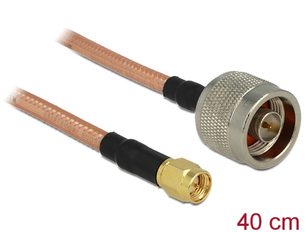 DeLOCK 88896 Koaxialkabel RG-142 0,4 m SMA (88896)