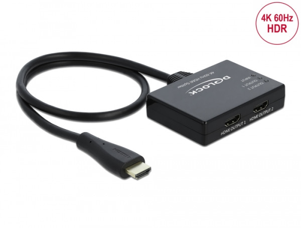 DeLOCK 87747 Videosplitter HDMI 2x HDMI (87747)