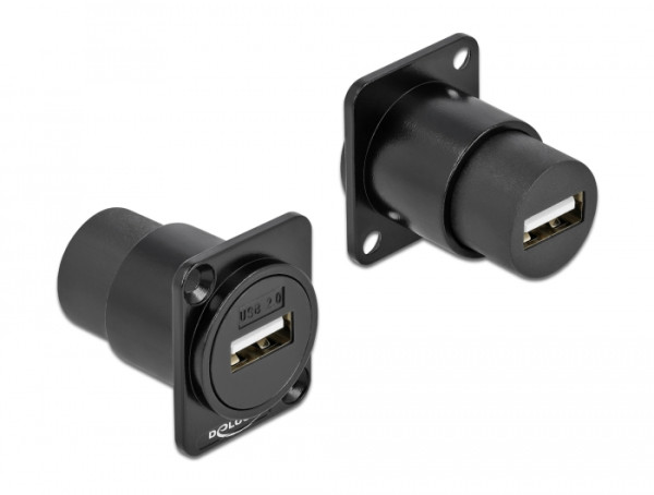 DeLOCK D-Typ Modul USB 2.0 Typ-A Buchse zu Buchse (86784)