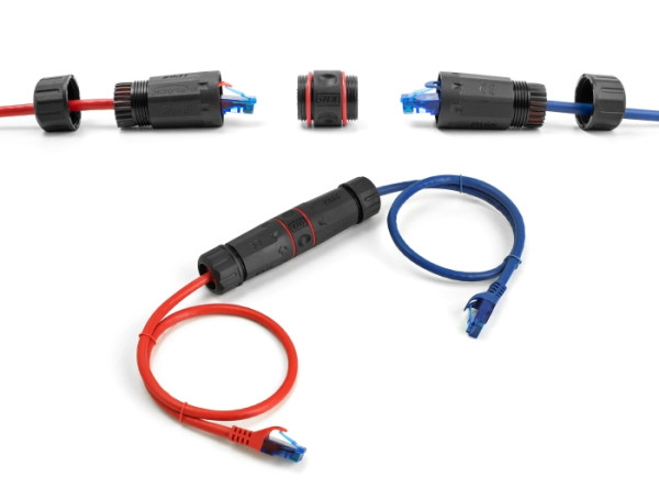 DeLOCK Kabelverbinder RJ45 Buchse zu RJ45 Buchse Cat.6A wasserfest (86692)