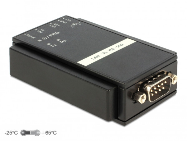 DeLOCK 62504 Kabeladapter RS-232 RJ45 Schwarz (62504)