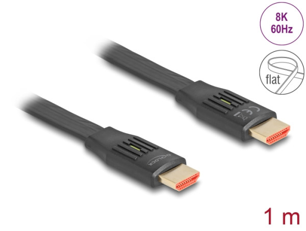 DeLOCK 81001 HDMI-Kabel 1 m HDMI Typ A Standard Schwarz (81001)