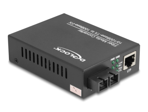 DeLOCK 86215 Netzwerk Medienkonverter 100 Mbit/s 1310 nm Einzelmodus Schwarz (86215)