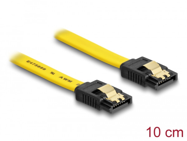 DeLOCK 0.1m SATA M/M SATA-Kabel 0,1 m Gelb (82797)