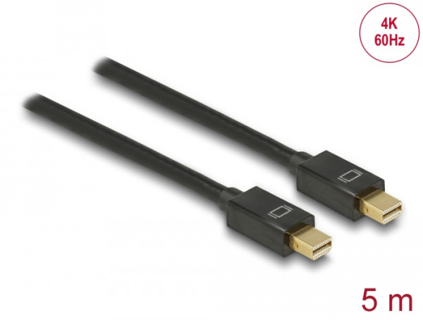 DeLOCK 83477 DisplayPort-Kabel 5 m Mini DisplayPort Schwarz (83477)