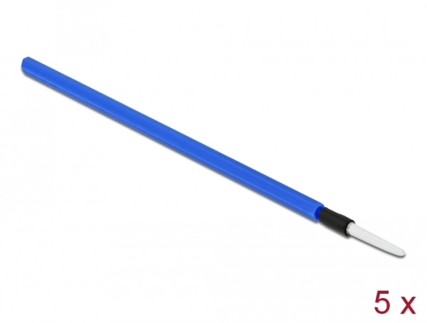 DeLOCK LWL Reinigungsstäbchen für Steckverbinder mit 1,25 mm Hülse 5 Stück (86780)