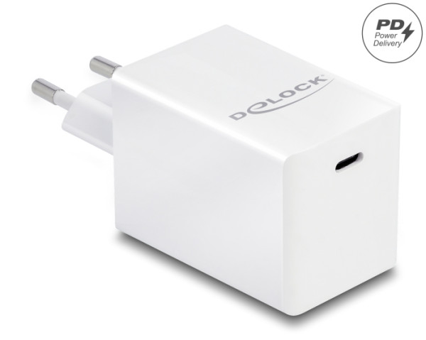 DeLOCK USB GaN Ladegerät 1 x USB Type-C PD 3.0 kompakt mit 60 W (41447)
