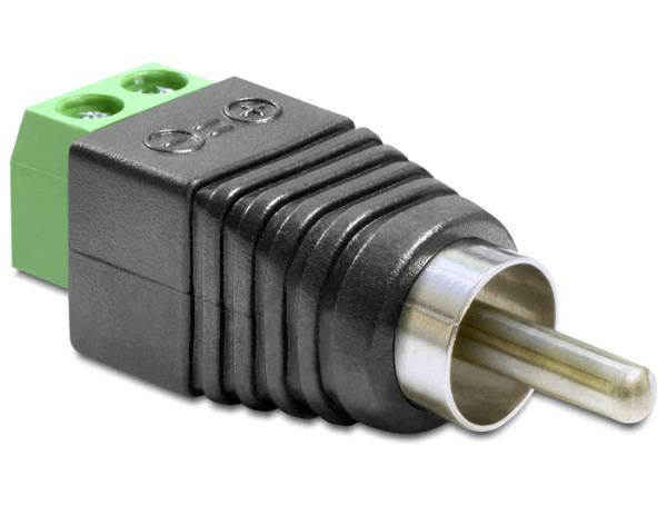 DeLOCK 65417 Kabeladapter RCA 2p Schwarz, Grün, Silber (65417)