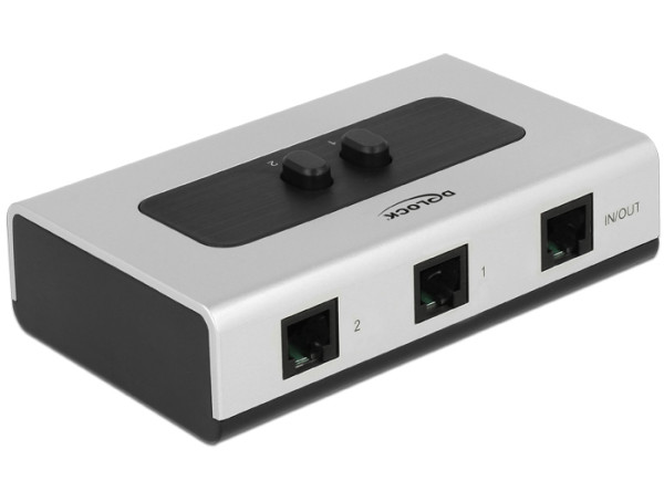 DeLOCK 87698 Telefonumschalter-Zubehör Schwarz, Grau (87698)