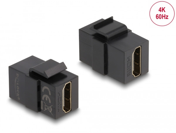 DeLOCK Keystone Modul HDMI Buchse zu HDMI Buchse schwarz (87875)