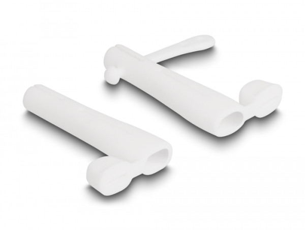 DeLOCK Staubschutz für USB Type-C Stecker und Apple Lightning Stecker Set 2 Stück weiß (64205)
