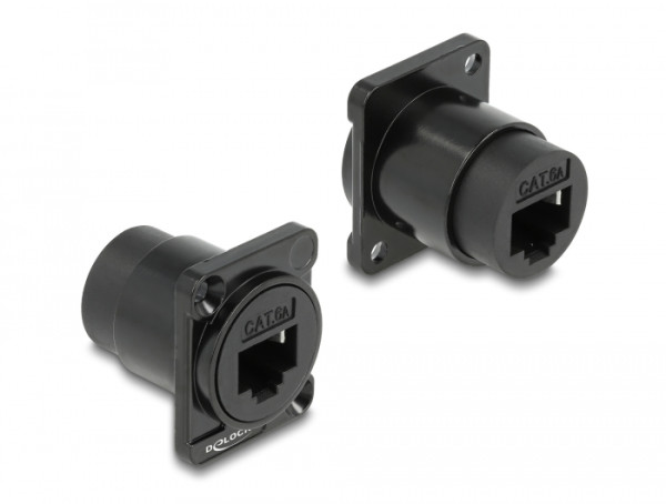 DeLOCK D-Typ Modul RJ45 Cat.6A Buchse zu Buchse (87815)