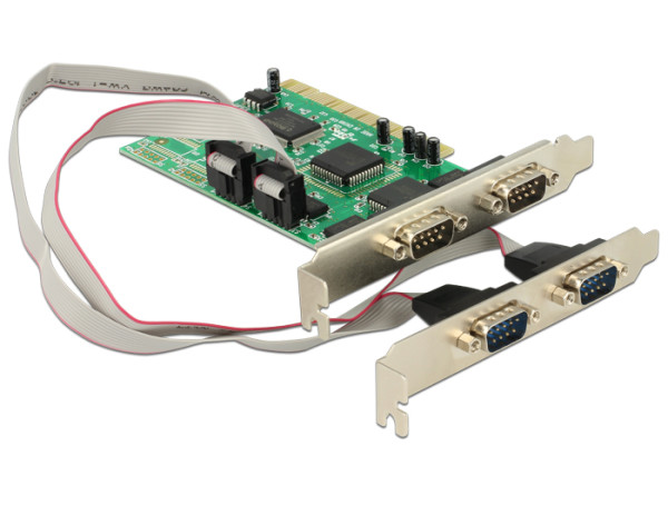DeLOCK PCI Card 4x Serial Schnittstellenkarte/Adapter (89046)