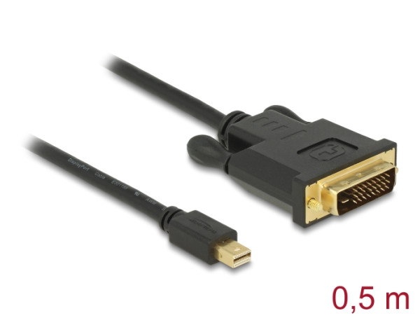 DeLOCK 83987 Videokabel-Adapter 0,5 m Mini DisplayPort DVI-D Schwarz (83987)