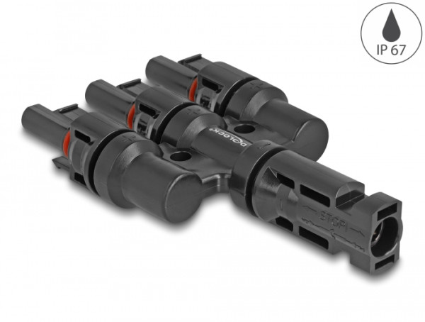 DeLOCK DL4 Solar Konnektor 1 x Stecker zu 3 x Buchse (60024)