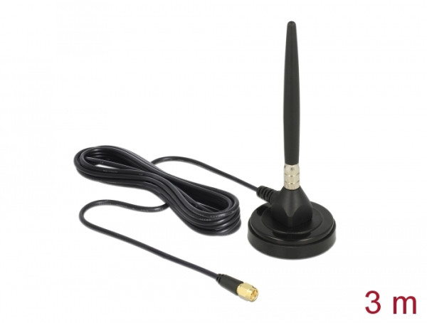 DeLOCK 12421 Netzwerk-Antenne Omnidirektionale Antenne SMA 3 dBi (12421)