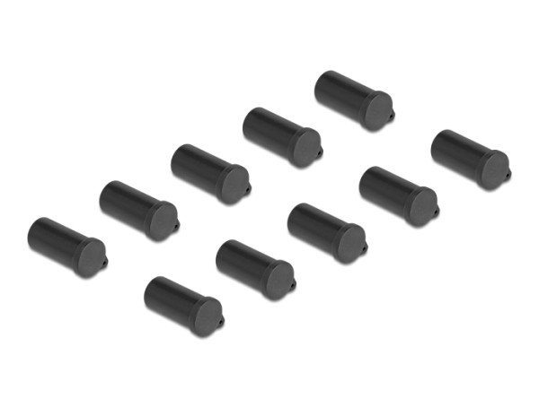 DeLOCK Staubschutz für MC4 - DL4 Buchse 10 Stück schwarz (64244)