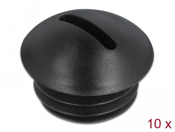 DeLOCK Verschlussstopfen M12 x 1,5 schwarz 10 Stück (60229)