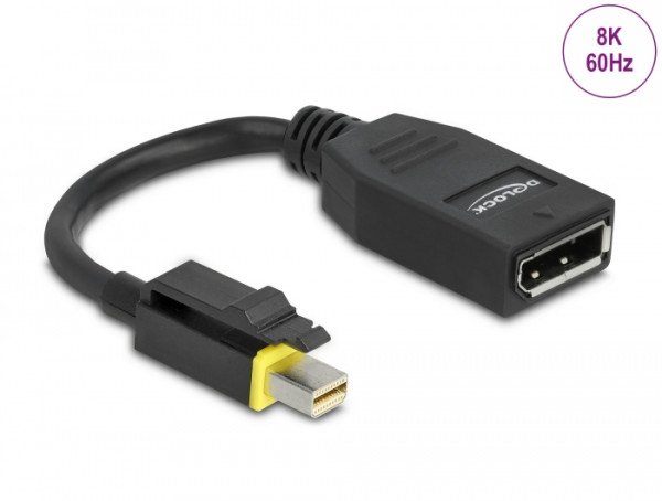 DeLOCK 65978 Videokabel-Adapter 0,15 m Mini DisplayPort DisplayPort Schwarz (65978)
