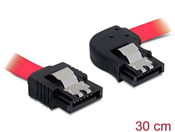 DeLOCK SATA 30cm SATA-Kabel 0,3 m Rot (82606)