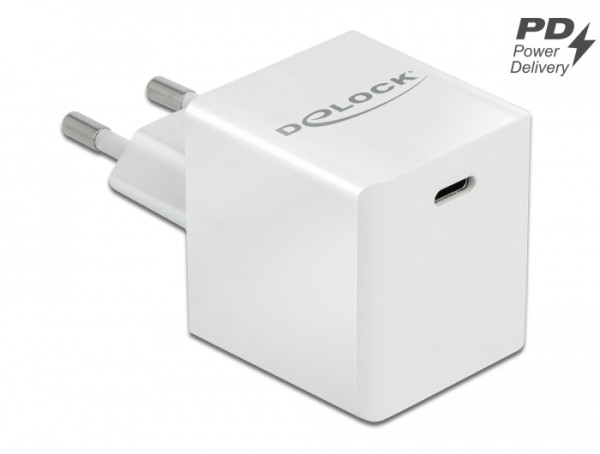 DeLOCK USB GaN Ladegerät 1 x USB Type-C PD 3.0 kompakt mit 40 W (41446)