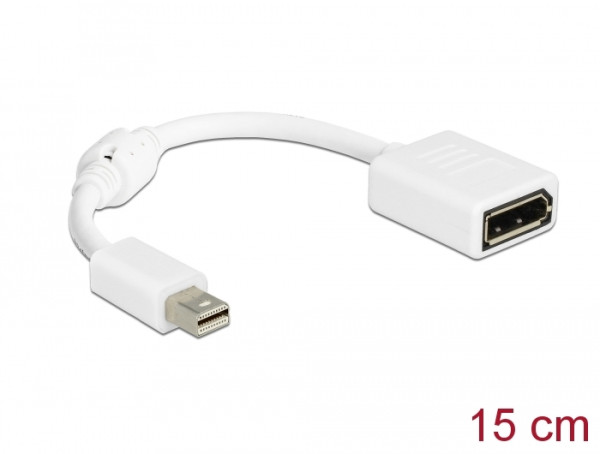 DeLOCK 65427 DisplayPort-Kabel 0,21 m Mini DisplayPort Weiß (65427)