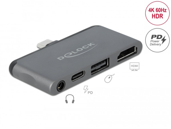 DeLOCK Mini Dockingstation für iPad Pro / Mobilgeräte mit 4K 60 Hz (87751)