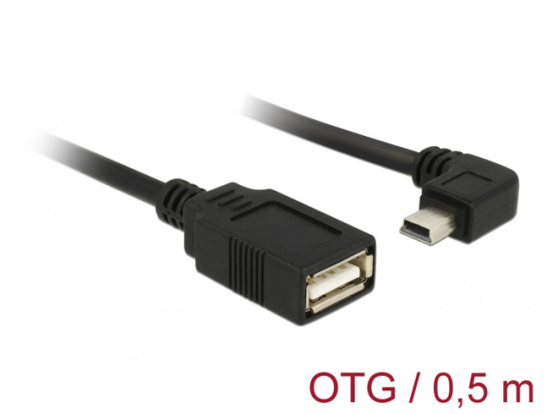 DeLOCK 83356 USB Kabel USB 2.0 0,5 m Mini-USB A USB A Schwarz (83356)