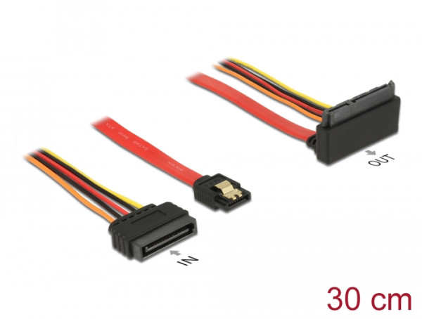 DeLOCK 85515 SATA-Kabel SATA 15-Pin 1 x SATA 22 pin, 1 x SATA 7 pin Mehrfarbig (85515)