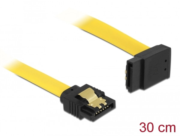 DeLOCK 0.3m SATA M/M SATA-Kabel 0,3 m Gelb (82804)
