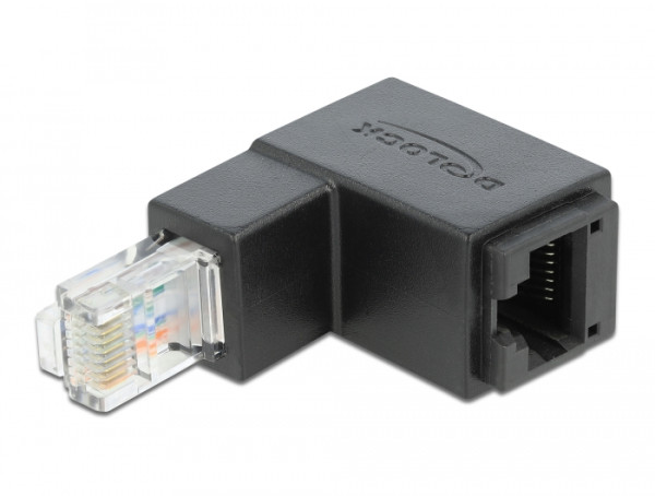 DeLOCK Adapter RJ45 Stecker unten gewinkelt > RJ45 Buchse Cat.6 UTP (86423)