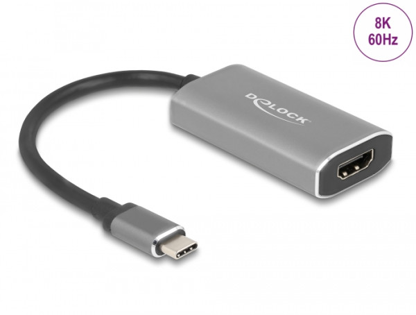 DeLOCK USB Type-C Adapter zu HDMI DP Alt Mode 8K mit HDR Funktion (62632)