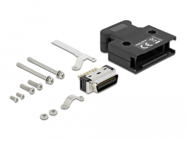 DeLOCK MDR Stecker 26 Pin Lötanschluss mit Gehäuse (66623)