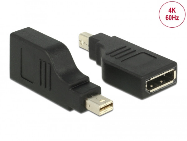 DeLOCK 65626 Kabeladapter Mini DisplayPort DisplayPort Schwarz (65626)
