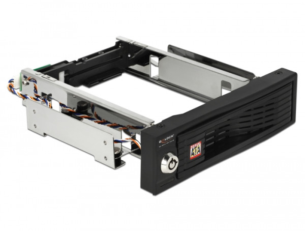 DeLOCK 5.25" Mobile Rack 8,89 cm 3.5" Wandverteiler Schwarz (47191)